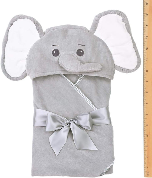 Bearington Baby Lil’ Spout Elephant Hooded Bath Towel