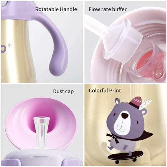 POTATO Sippy Cups For Toddlers with Straw Spill Proof