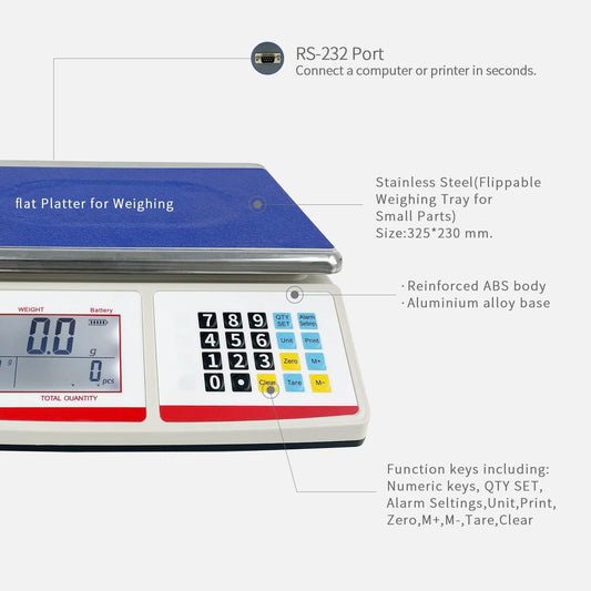 UCLA SCIENTIFIC Big LCD lb oz kg Unit Weight Gram Scales