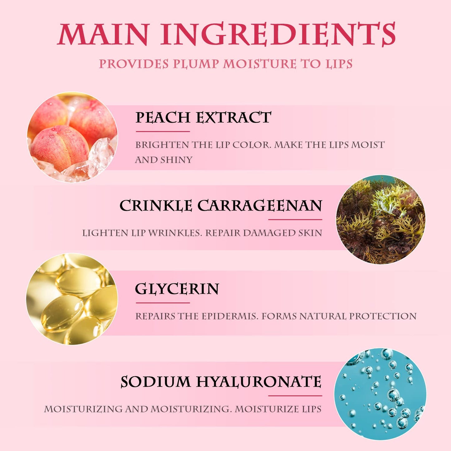 30 Pieces Collagen Crystal Pink Lip Care Gel Masks