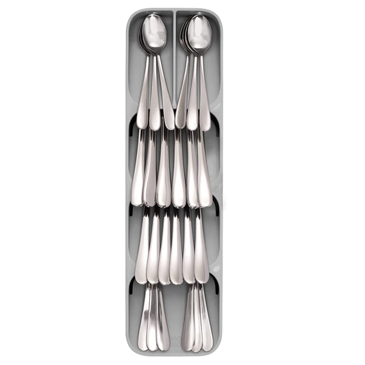 THELTA Plastic Compact Cutlery Organizer Rack Knife Fork Spoon Tray