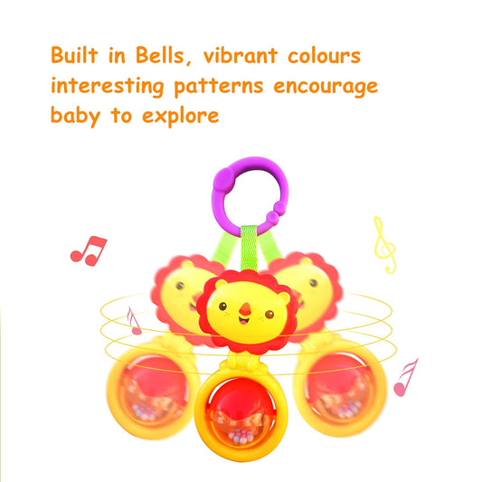 YUNLOVXEE Baby Toys, Cartoon Animal Hanging Rattle Toy