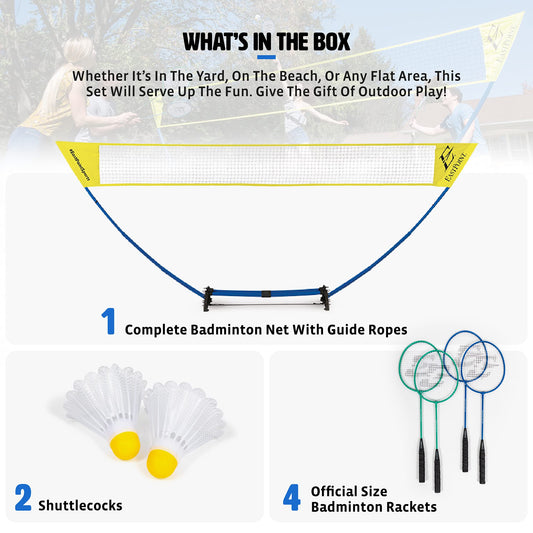 Swing Sports Portable Outdoor Badminton Set