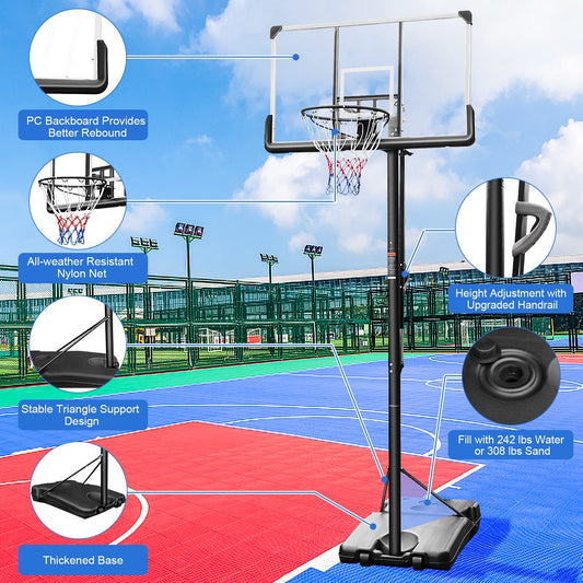 Vitalmeter Basketball Goal Hoop Portable Basketball