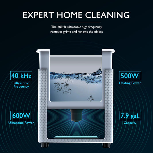 CREWORKS Ultrasonic Cleaner with Heater and Timer