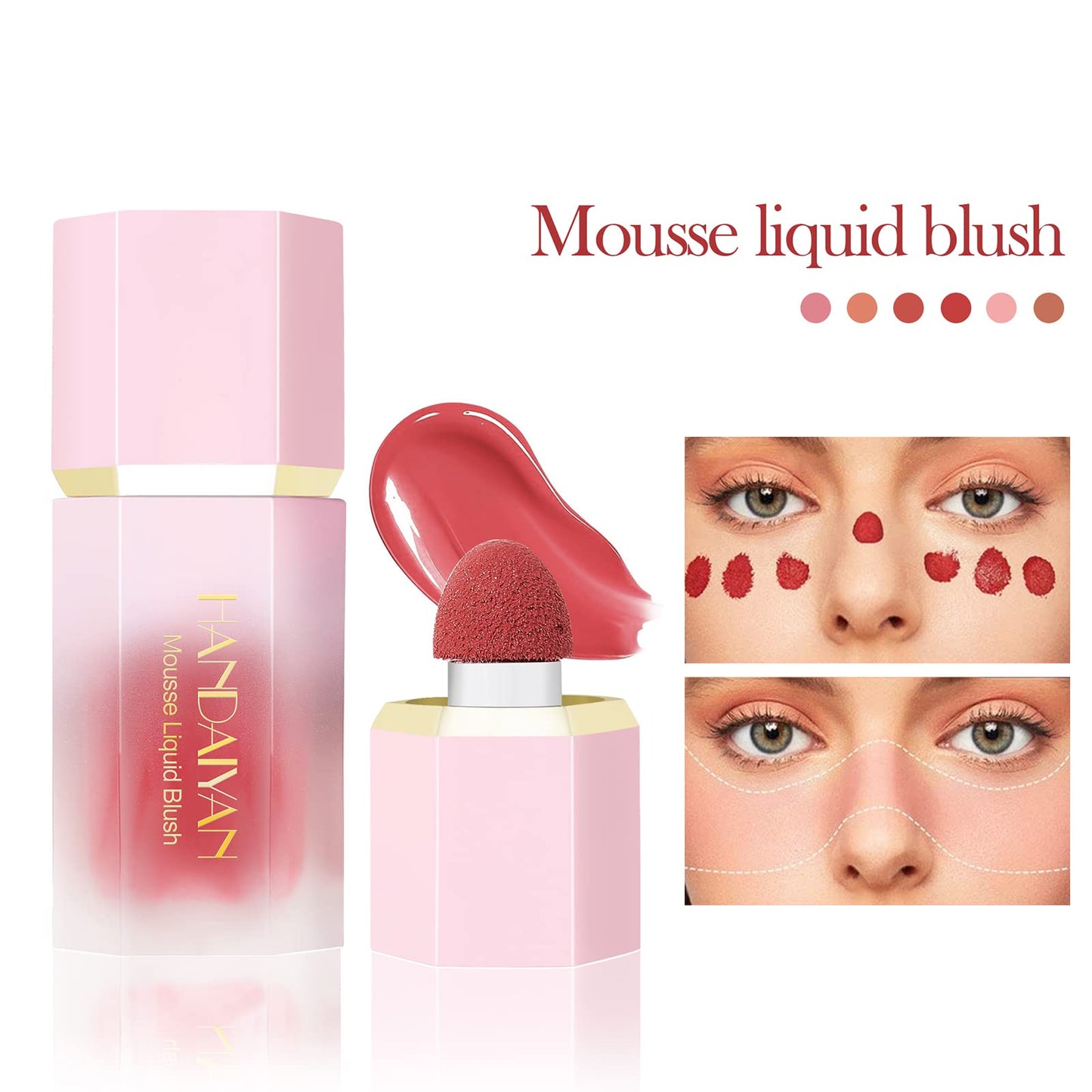 GL-Turelifes Cream Liquid Blush Makeup, Air Cushion Blush