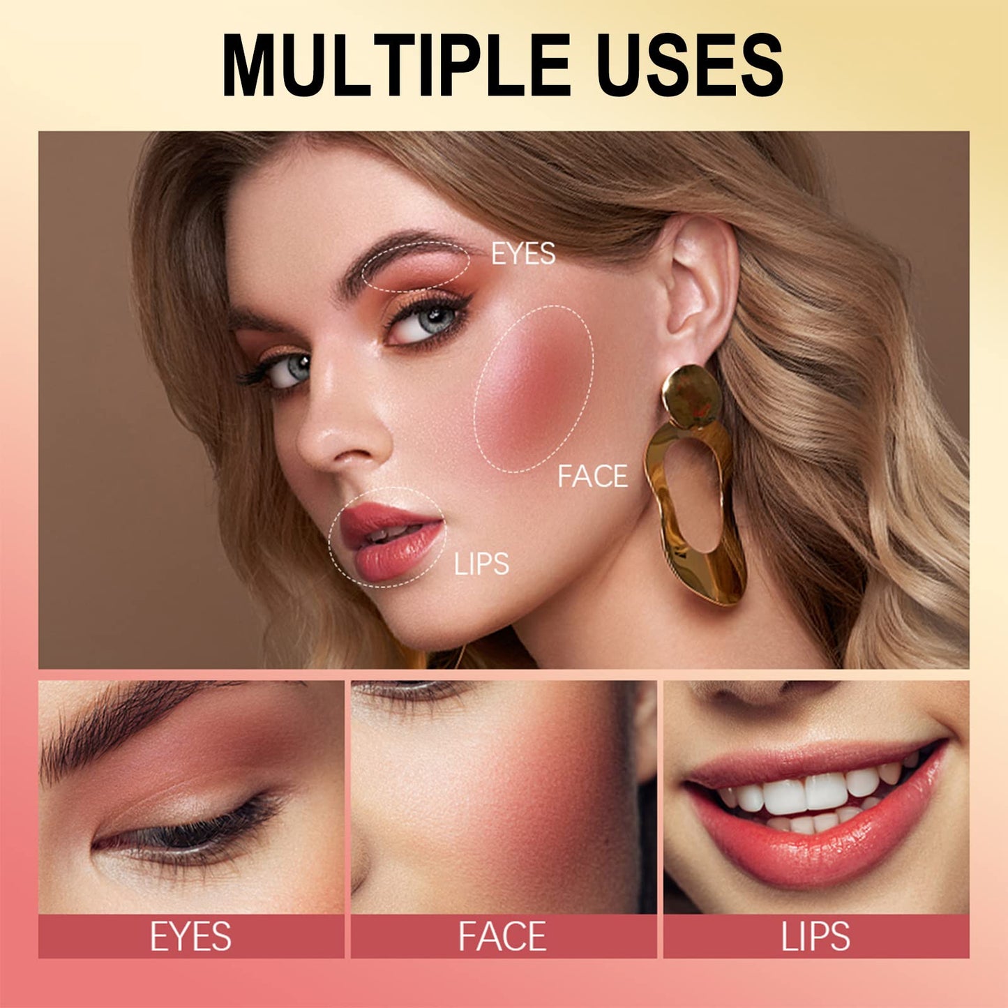 GL-Turelifes Cream Liquid Blush Makeup, Air Cushion Blush