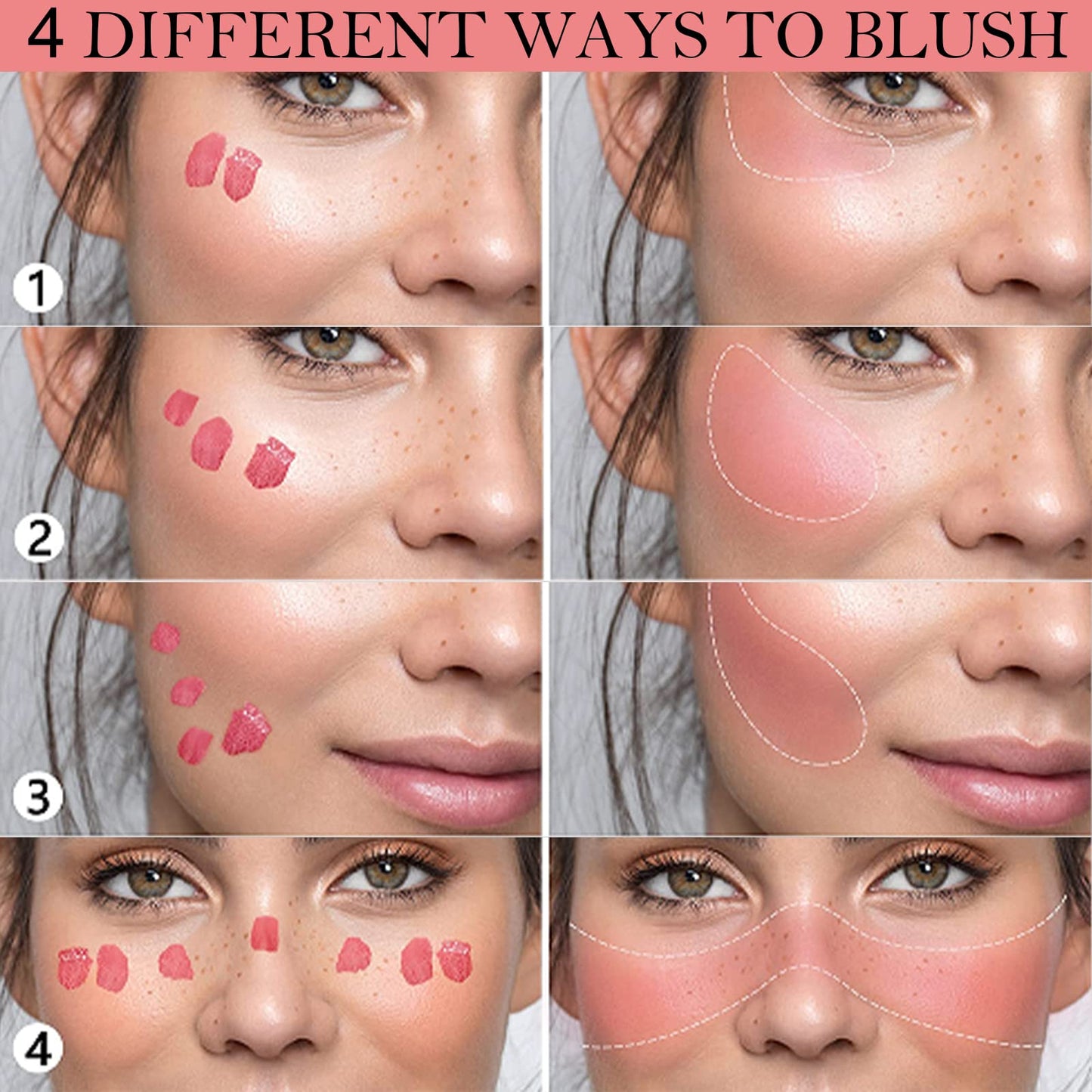 GL-Turelifes Cream Liquid Blush Makeup, Air Cushion Blush