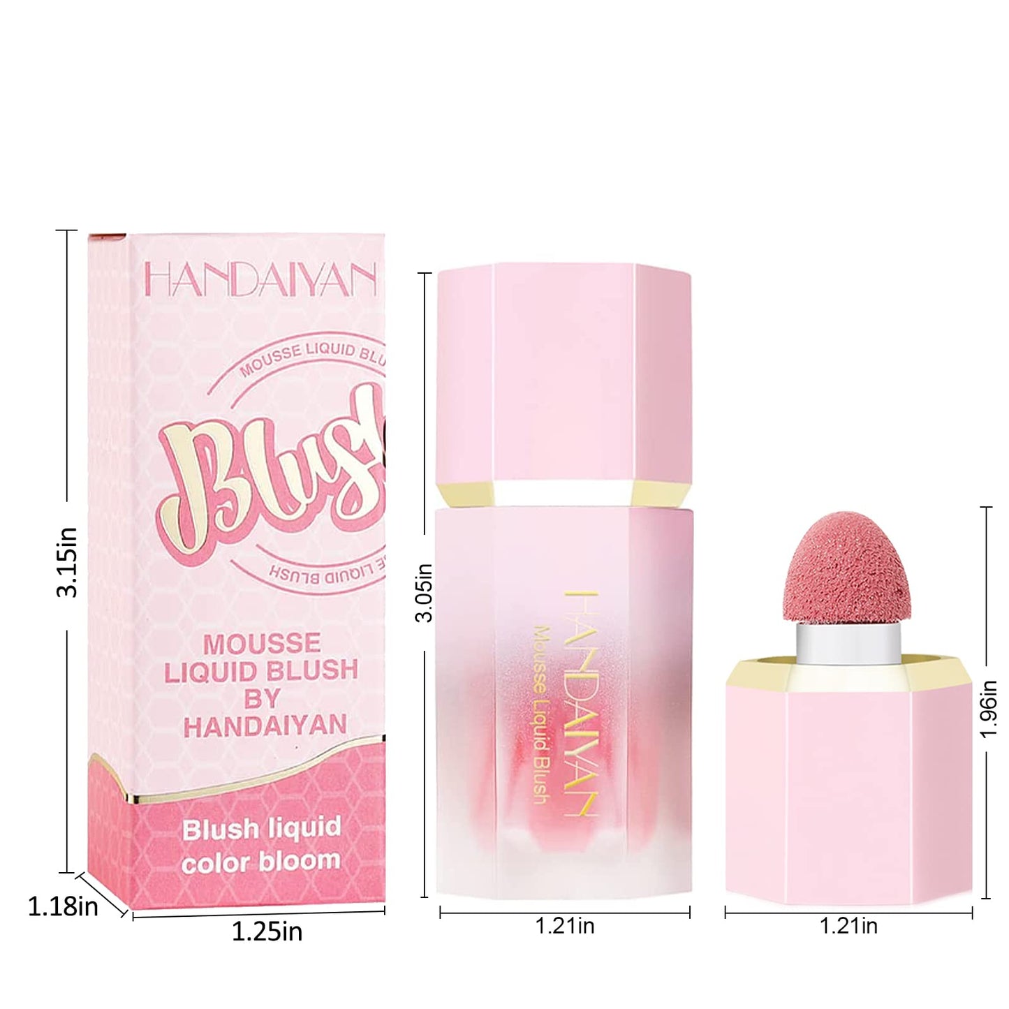 GL-Turelifes Cream Liquid Blush Makeup, Air Cushion Blush