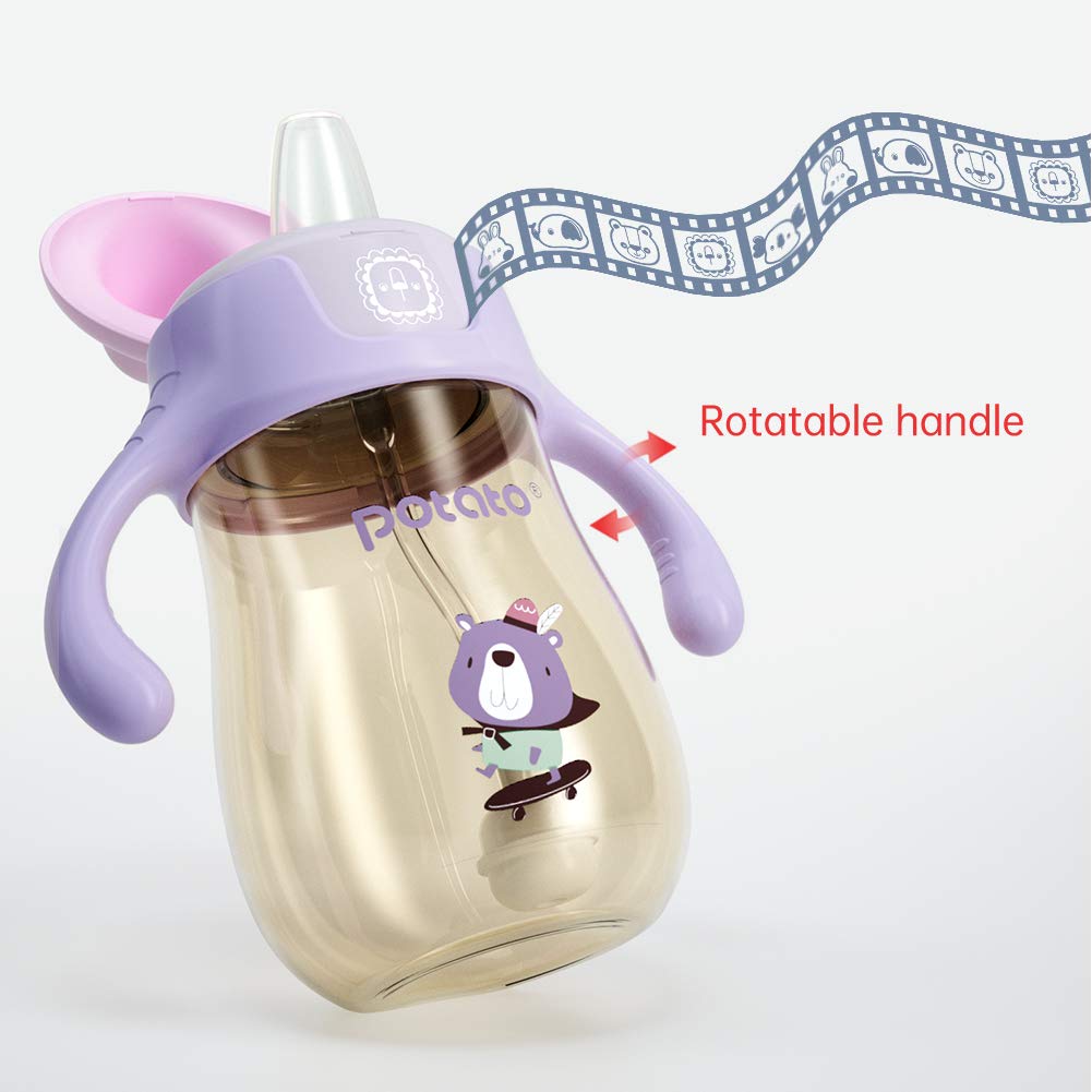 POTATO Sippy Cups For Toddlers with Straw Spill Proof