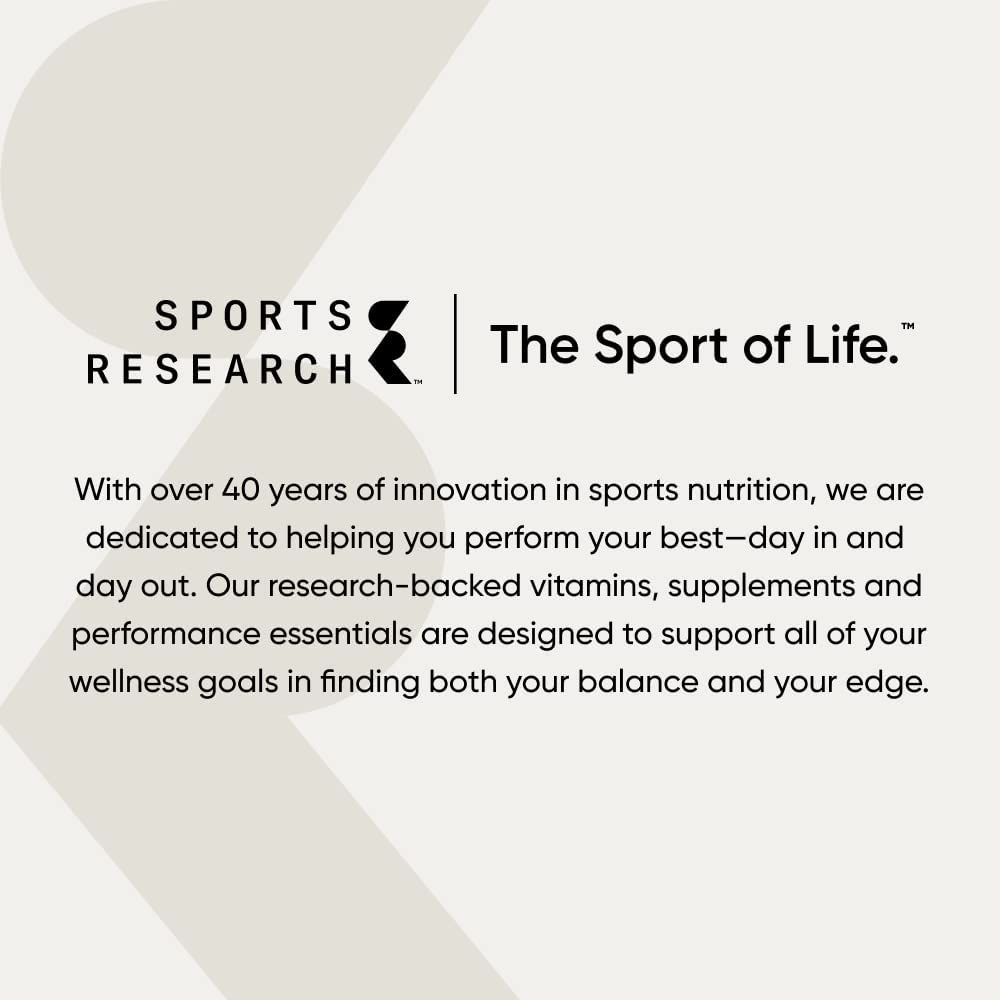 Sports Research Collagen Peptides – Hydrolyzed Type 1 & 3