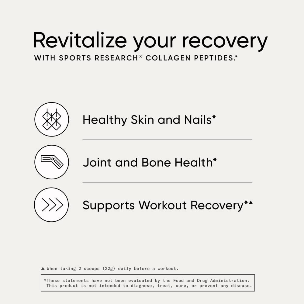 Sports Research Collagen Peptides – Hydrolyzed Type 1 & 3