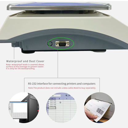 UCLA SCIENTIFIC Big LCD lb oz kg Unit Weight Gram Scales