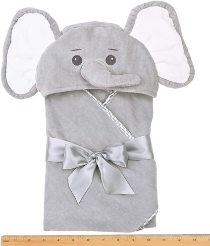 Bearington Baby Lil’ Spout Elephant Hooded Bath Towel