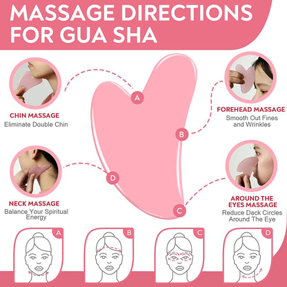 AURUZA Ice Face Roller and Gua Sha Set, Ice Roller for Face & Eye