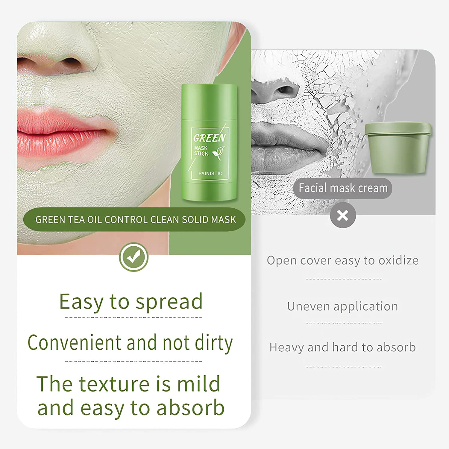Ursoulney Green Tea Mask Stick for Face Mask