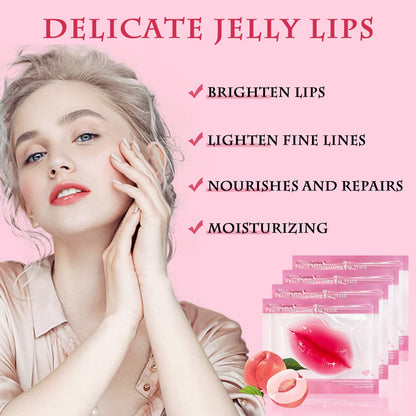 30 Pieces Collagen Crystal Pink Lip Care Gel Masks
