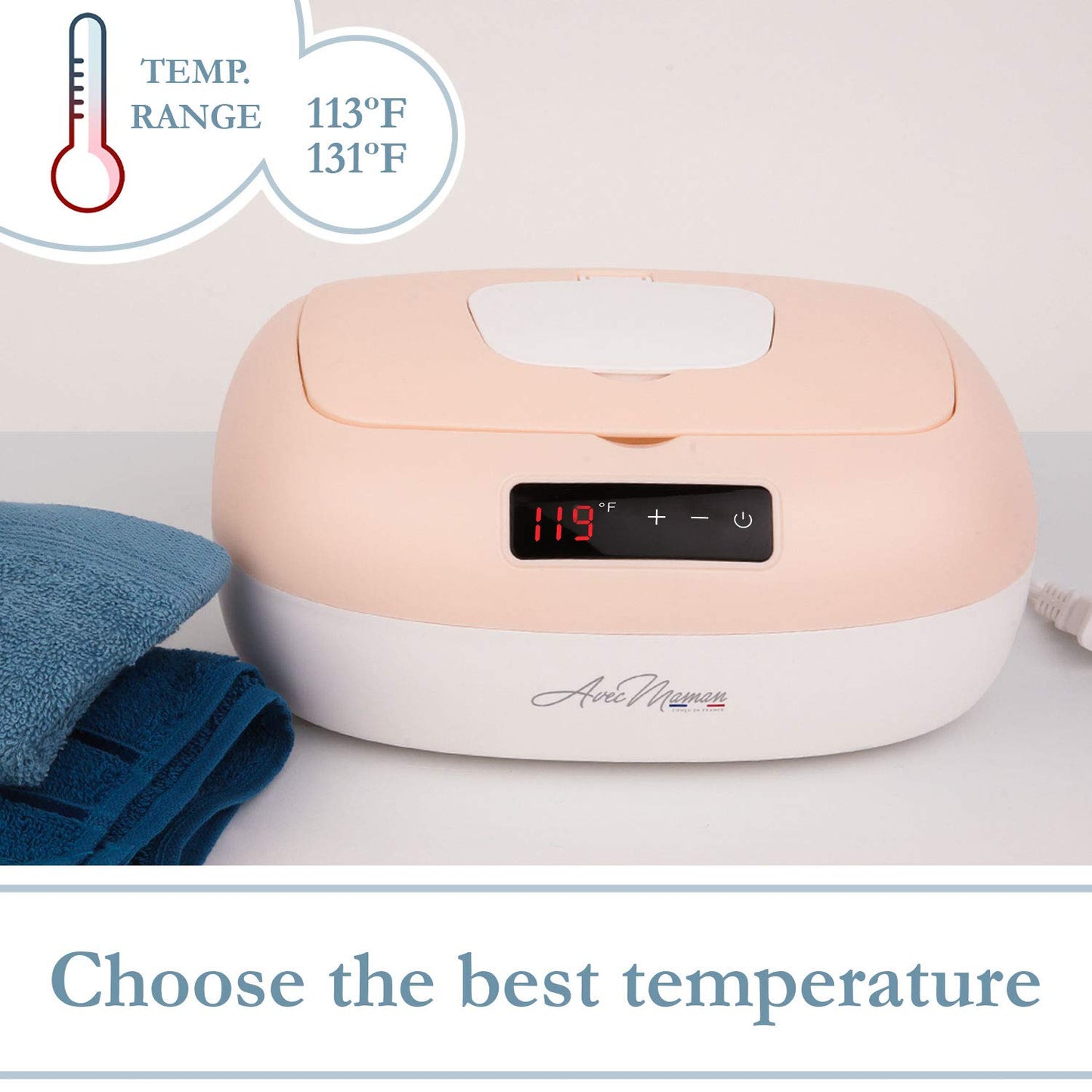 Avec Maman La Caresse Baby Wipe Warmer – New 2023