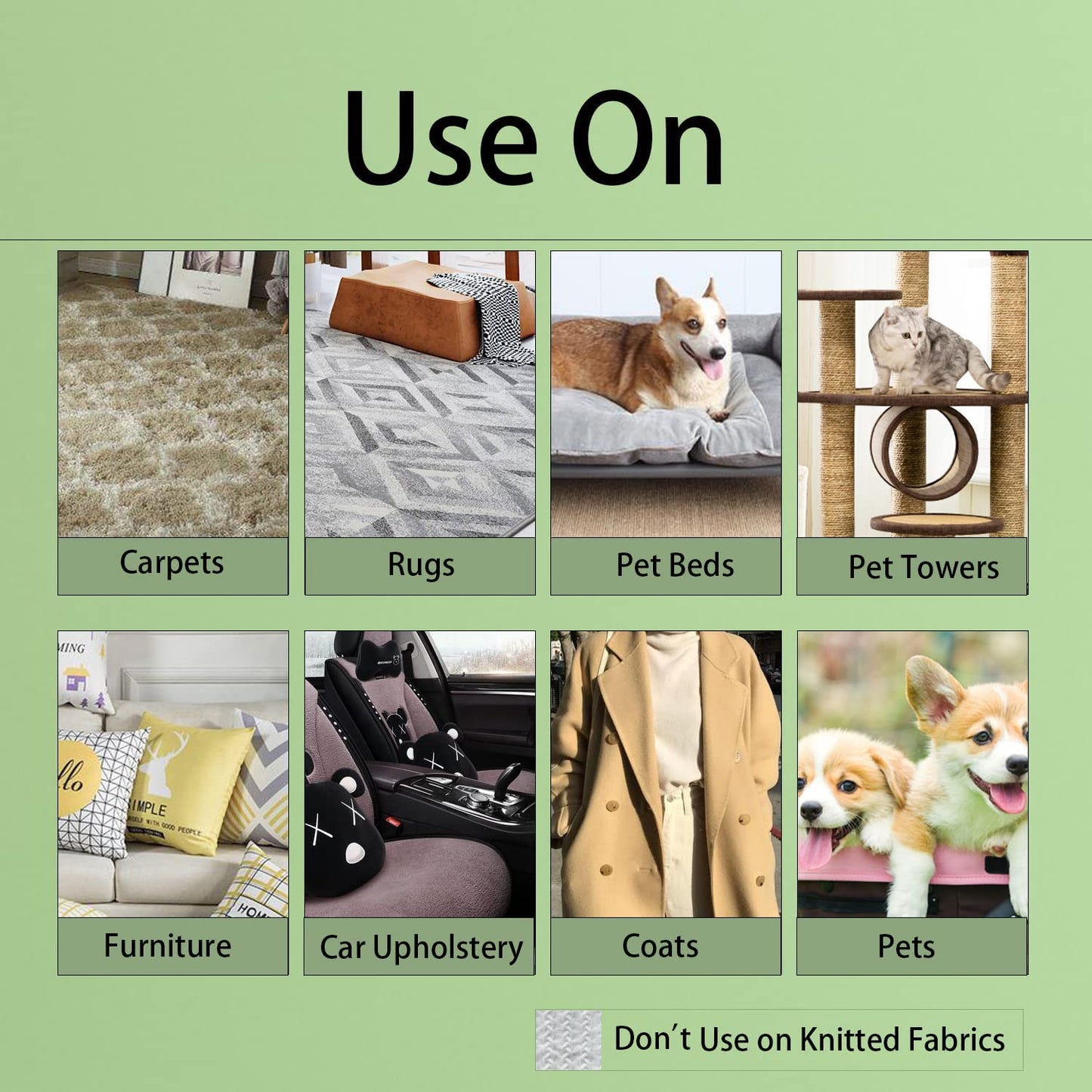(Sea-Green) Uptoroot Cleaner Pro Pet Hair Remover