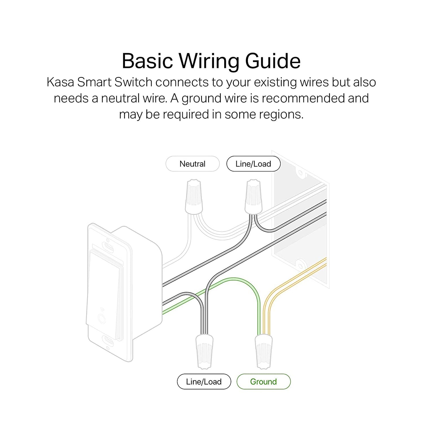 Kasa Smart Light Switch HS200, Single Pole, Needs Neutral Wire