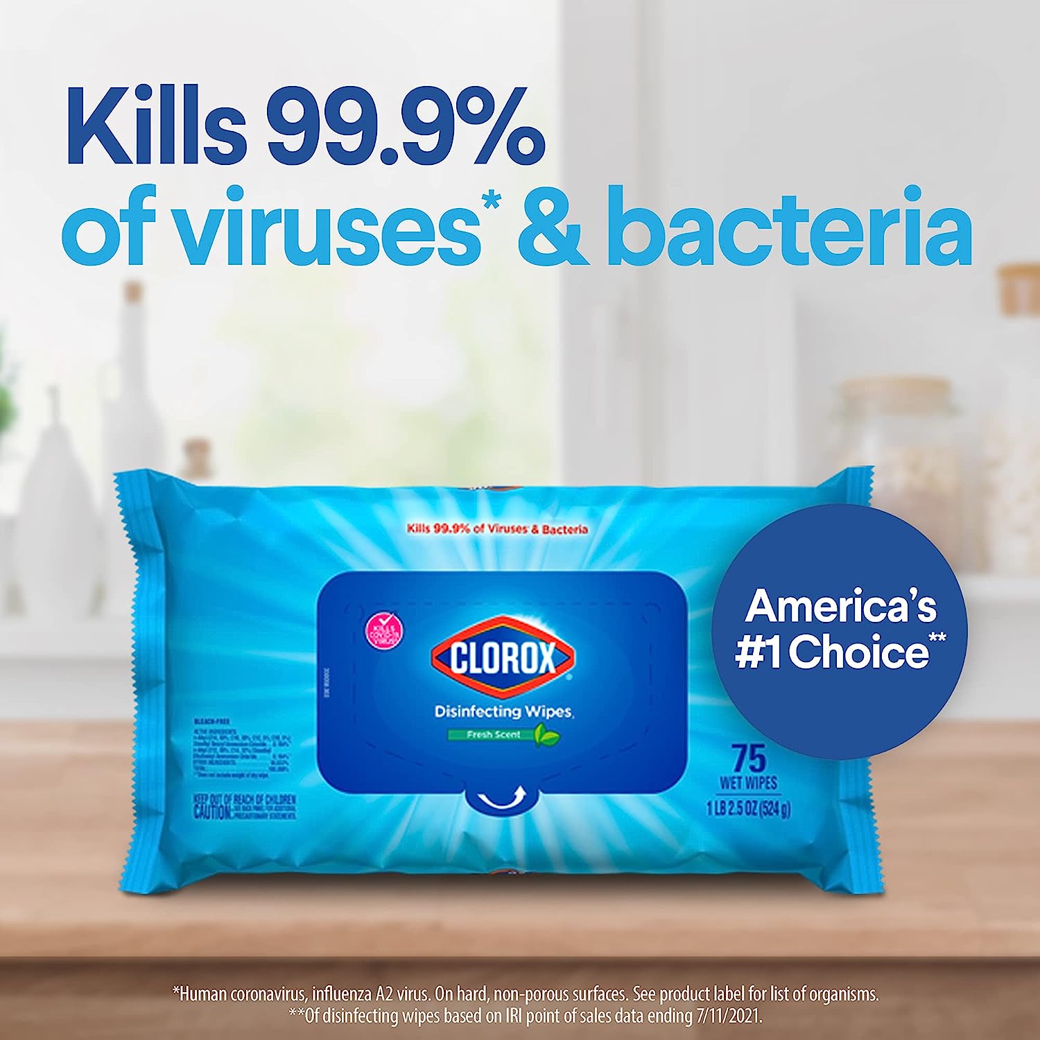 Clorox Disinfecting Wipes, Bleach Free Cleaning Wipes