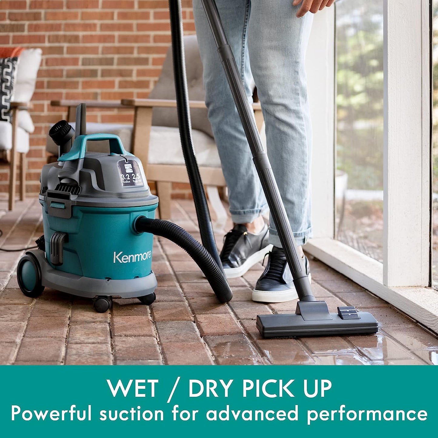 Kenmore KW3030 Wet Dry Gallon 2.5 Peak HP Shop Vacuum Cleaner