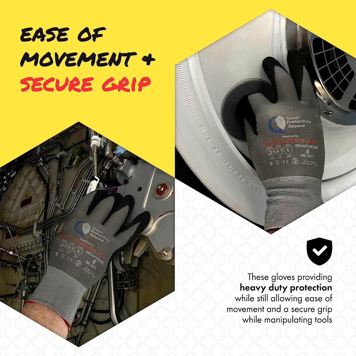 Quest Cut Resistant Work Gloves Puncture Resistant Protection