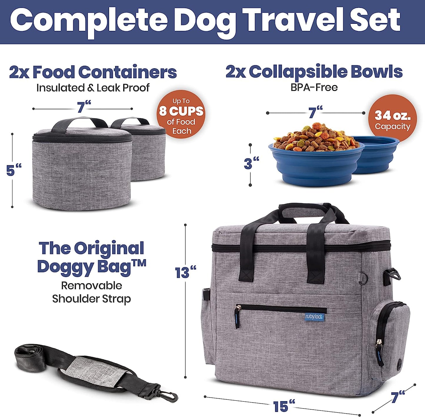 Rubyloo The Original Doggy Bag™ | Dog Travel Bag