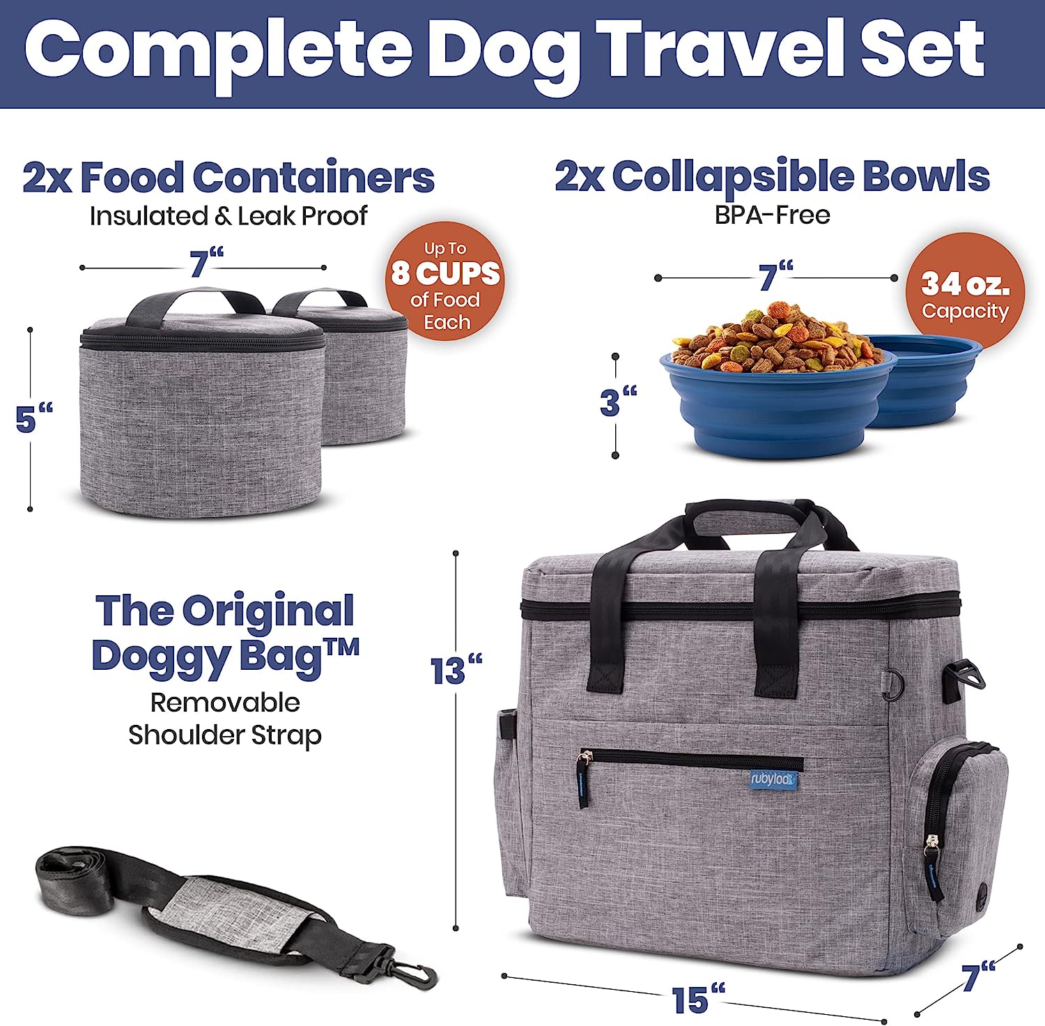 Rubyloo The Original Doggy Bag™ | Dog Travel Bag