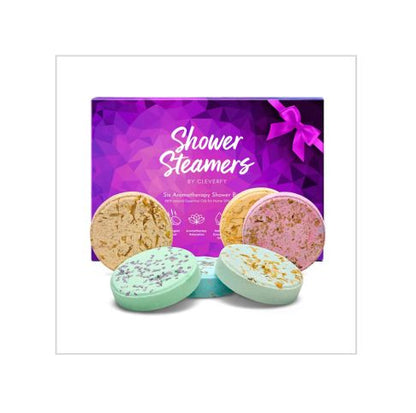 Cleverfy Shower Steamers Aromatherapy – Variety Pack of 6 Shower Bombs