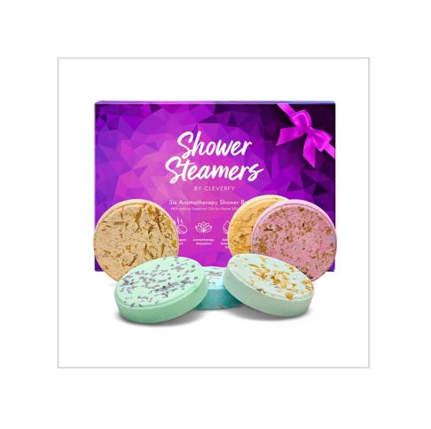 Cleverfy Shower Steamers Aromatherapy – Variety Pack of 6 Shower Bombs