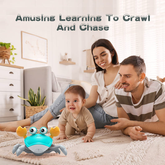 Sakiyrmai Baby Toys Gifts Crawling Crab Infant Toys
