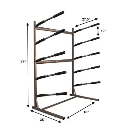 Steves Rack Shack 4 Space Horizontal Surfboard Freestanding