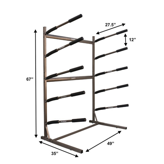 Steves Rack Shack 4 Space Horizontal Surfboard Freestanding