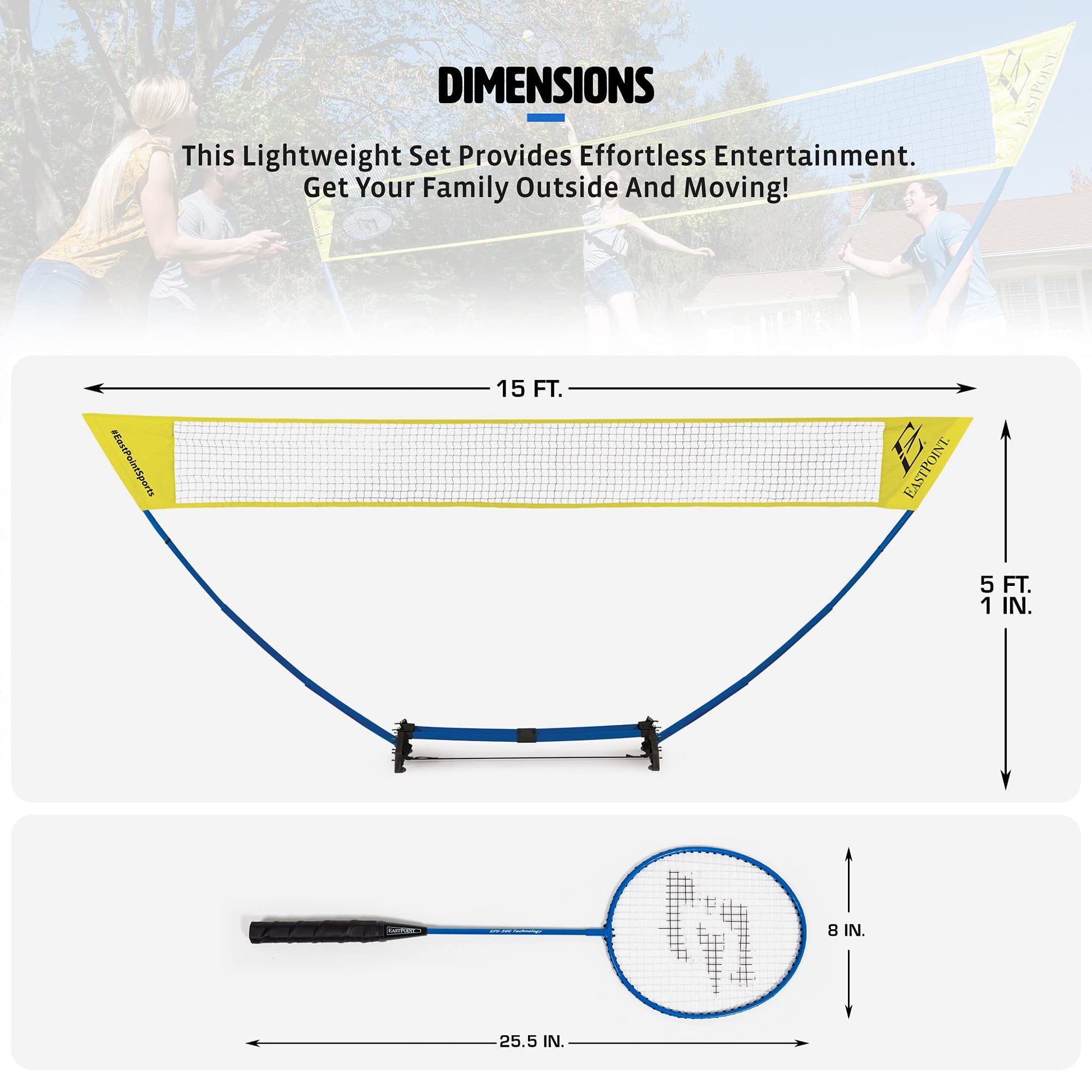 Swing Sports Portable Outdoor Badminton Set
