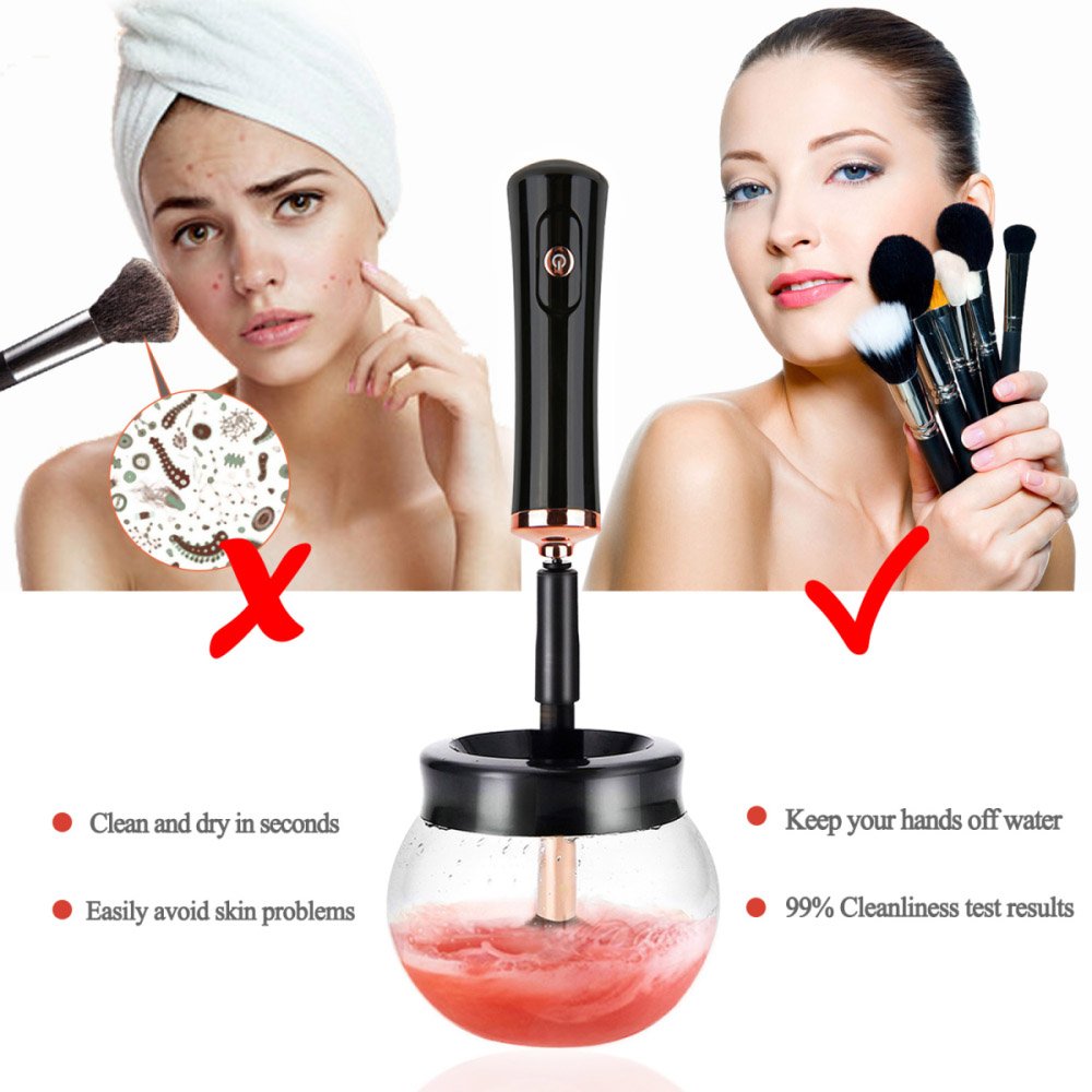 Premium Makeup Brush Cleaner Dryer Super-Fast Electric Brush