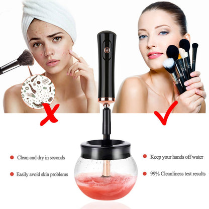 Premium Makeup Brush Cleaner Dryer Super-Fast Electric Brush