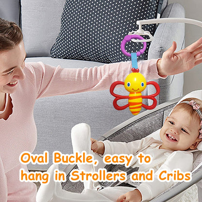 YUNLOVXEE Baby Toys, Cartoon Animal Hanging Rattle Toy