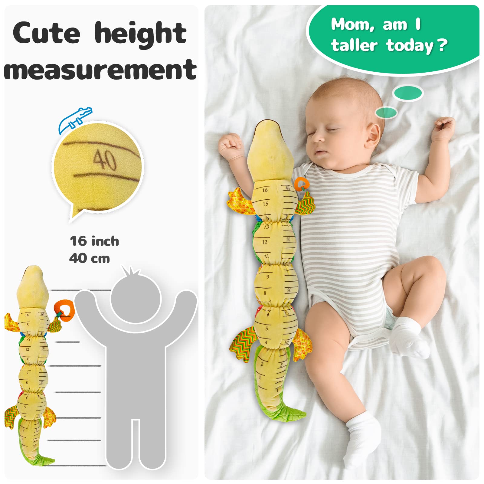 Sumobaby Infant Baby Musical Stuffed Animal Activity Soft Toys with Teether