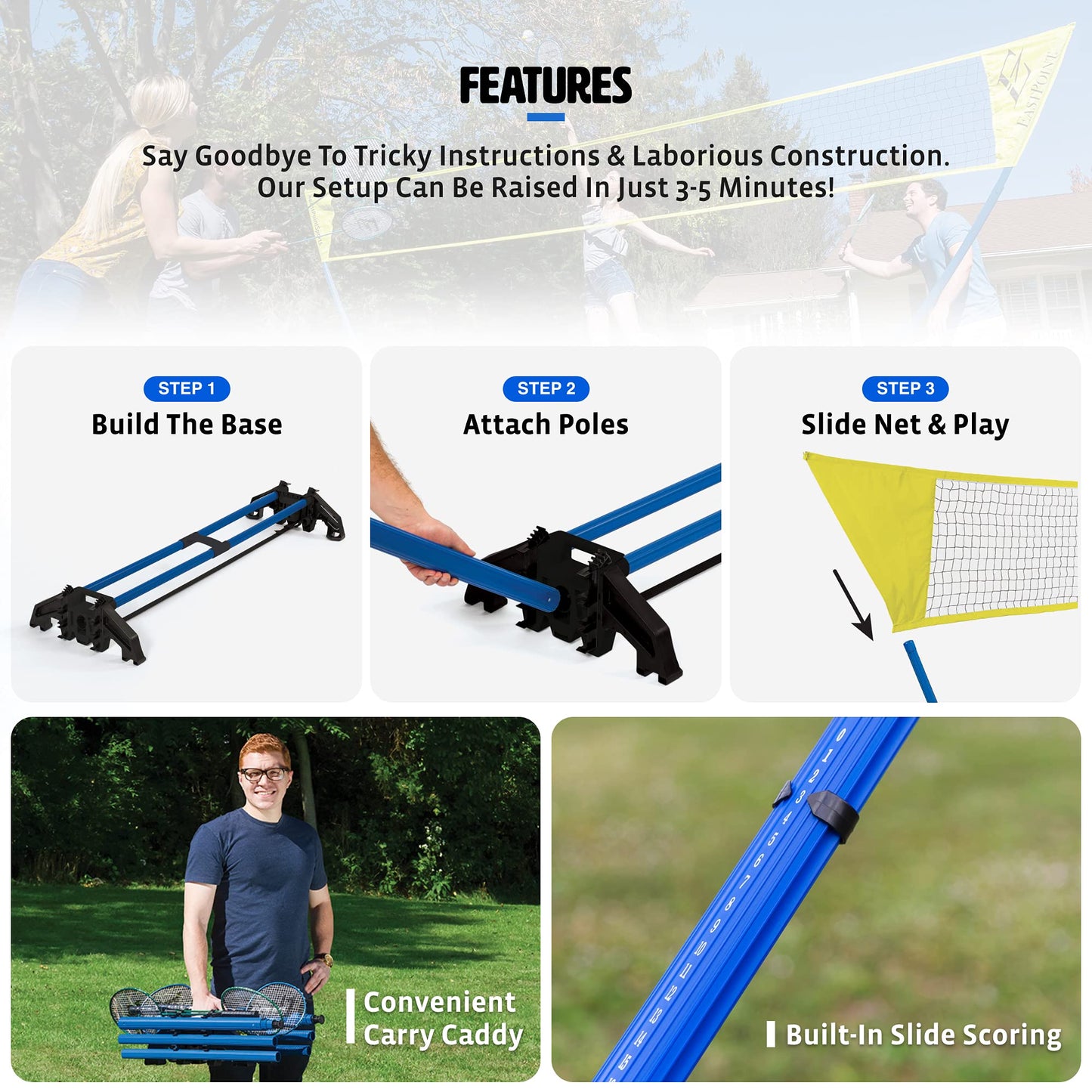 Swing Sports Portable Outdoor Badminton Set