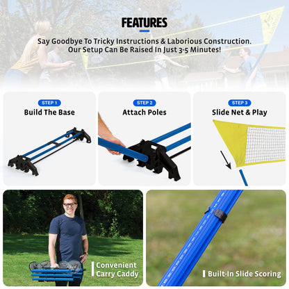 Swing Sports Portable Outdoor Badminton Set