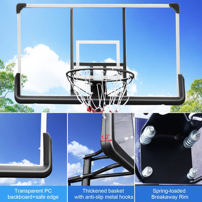 Vitalmeter Basketball Goal Hoop Portable Basketball