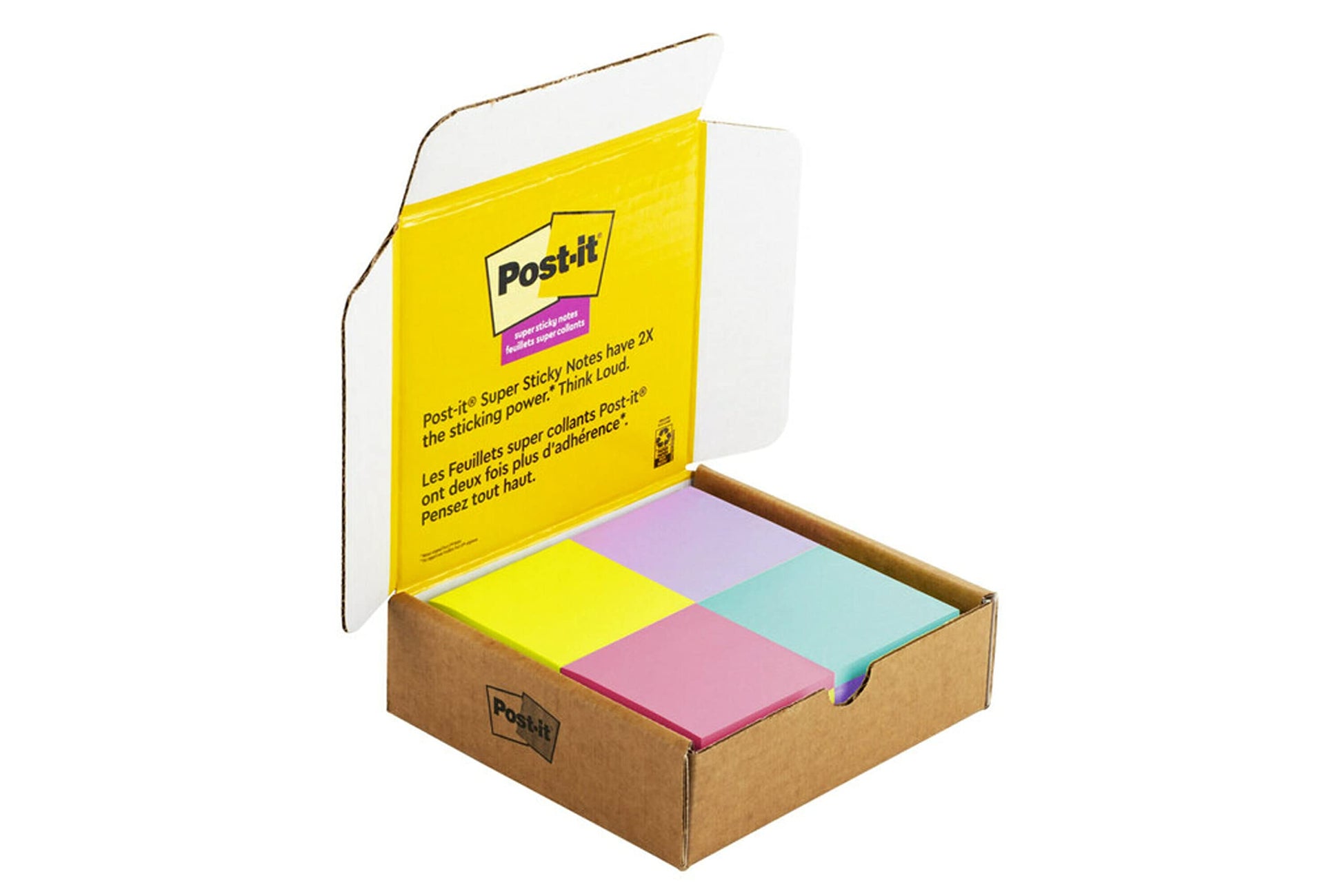 Post-it Super Sticky Notes, 3×3 in, 24 Pads/Pack, 70 Sheets/Pad