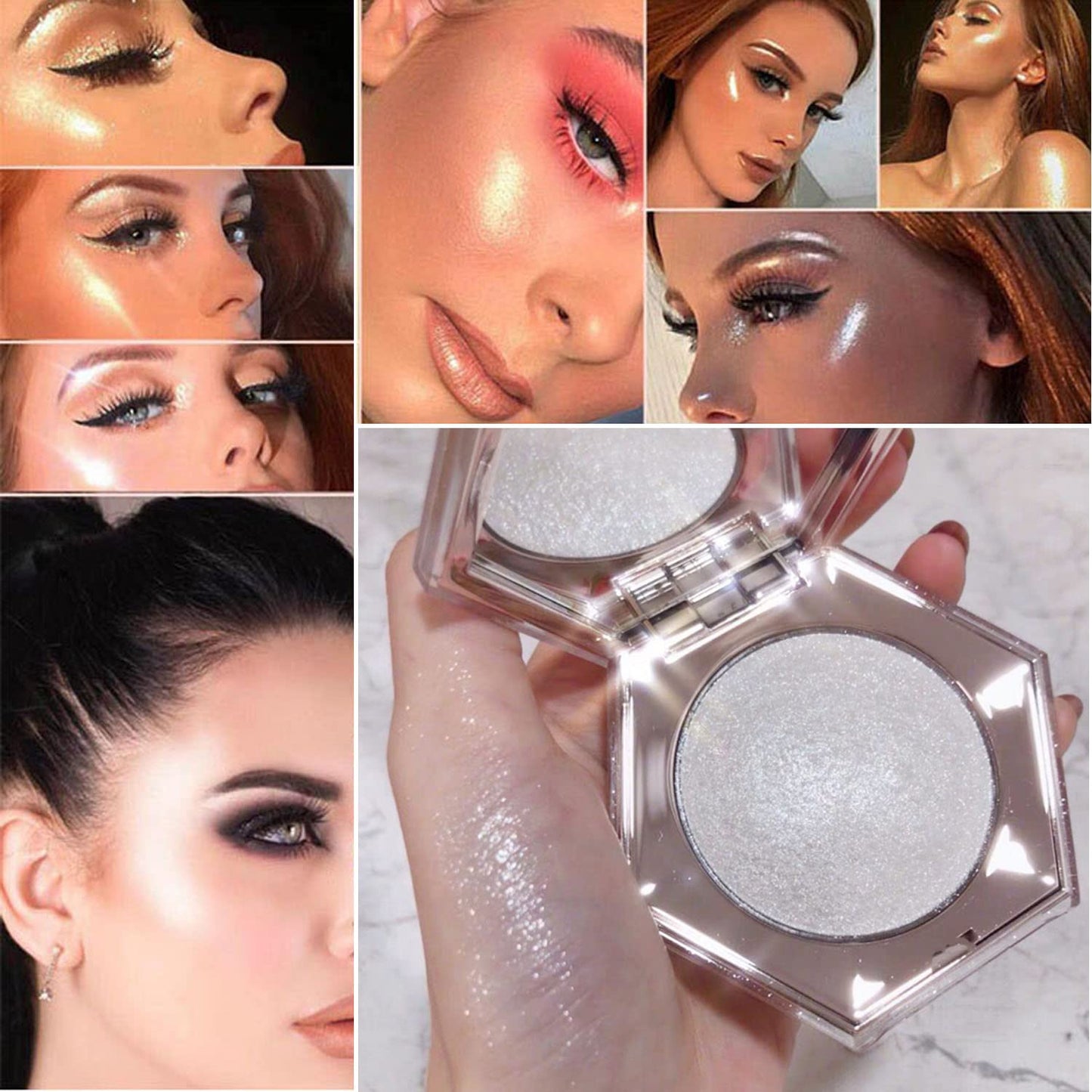 Shimmering Body Highlighter Makeup Palette Glitter