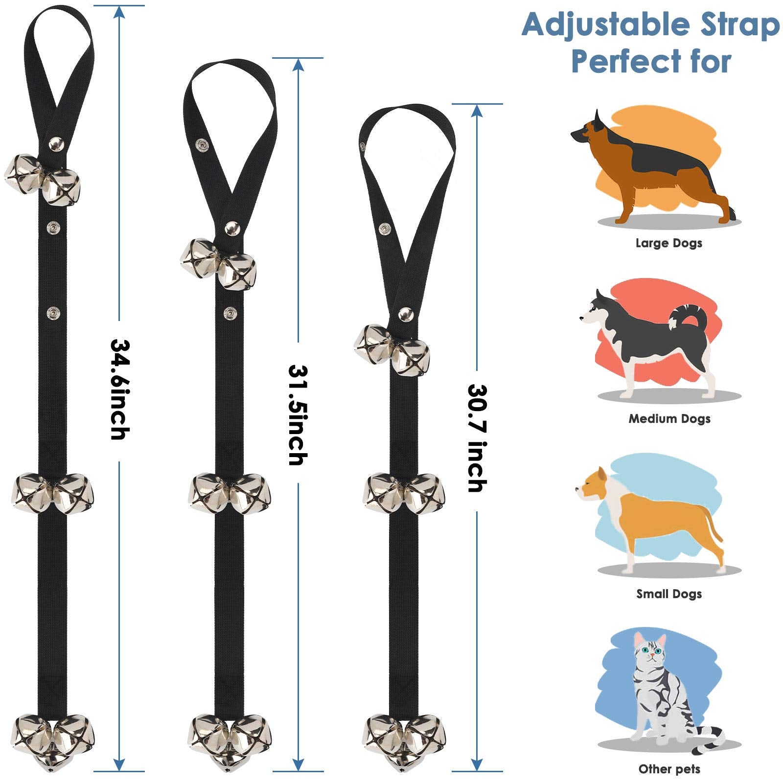 FOLKSMATE Dog Doorbells for Potty Training
