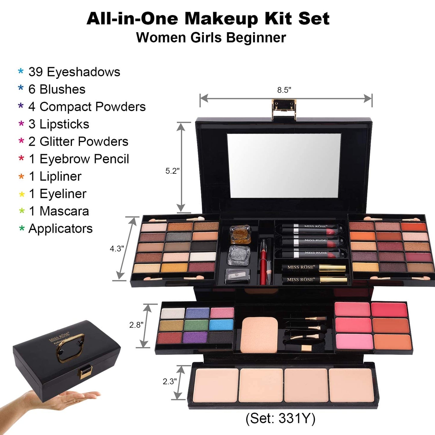 58 colors Professional Makeup Kit for Women Full Kit