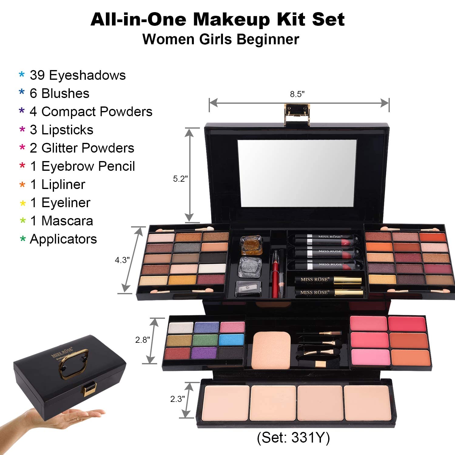 58 colors Professional Makeup Kit for Women Full Kit
