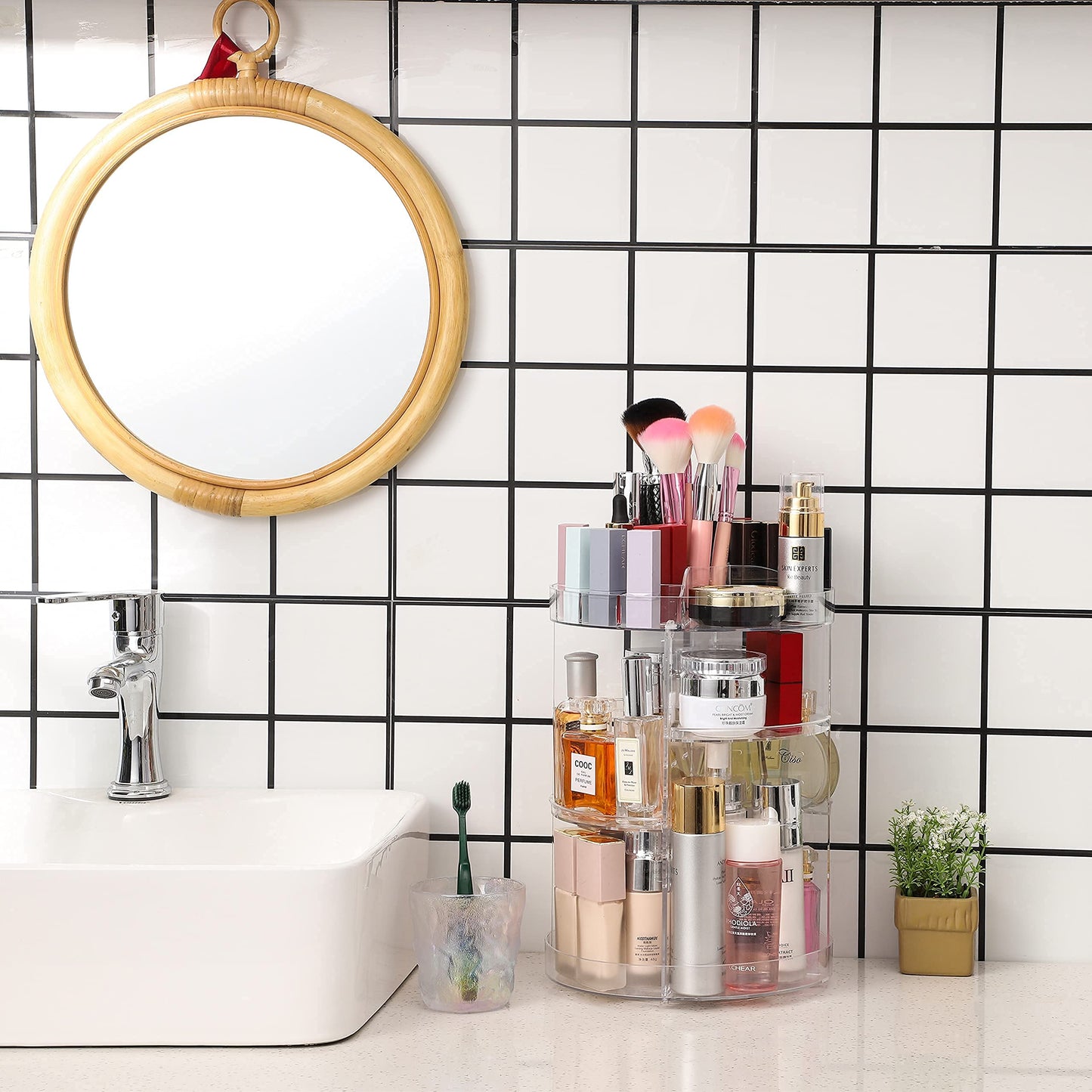 Makeup Organizer, 360 Degree Rotating