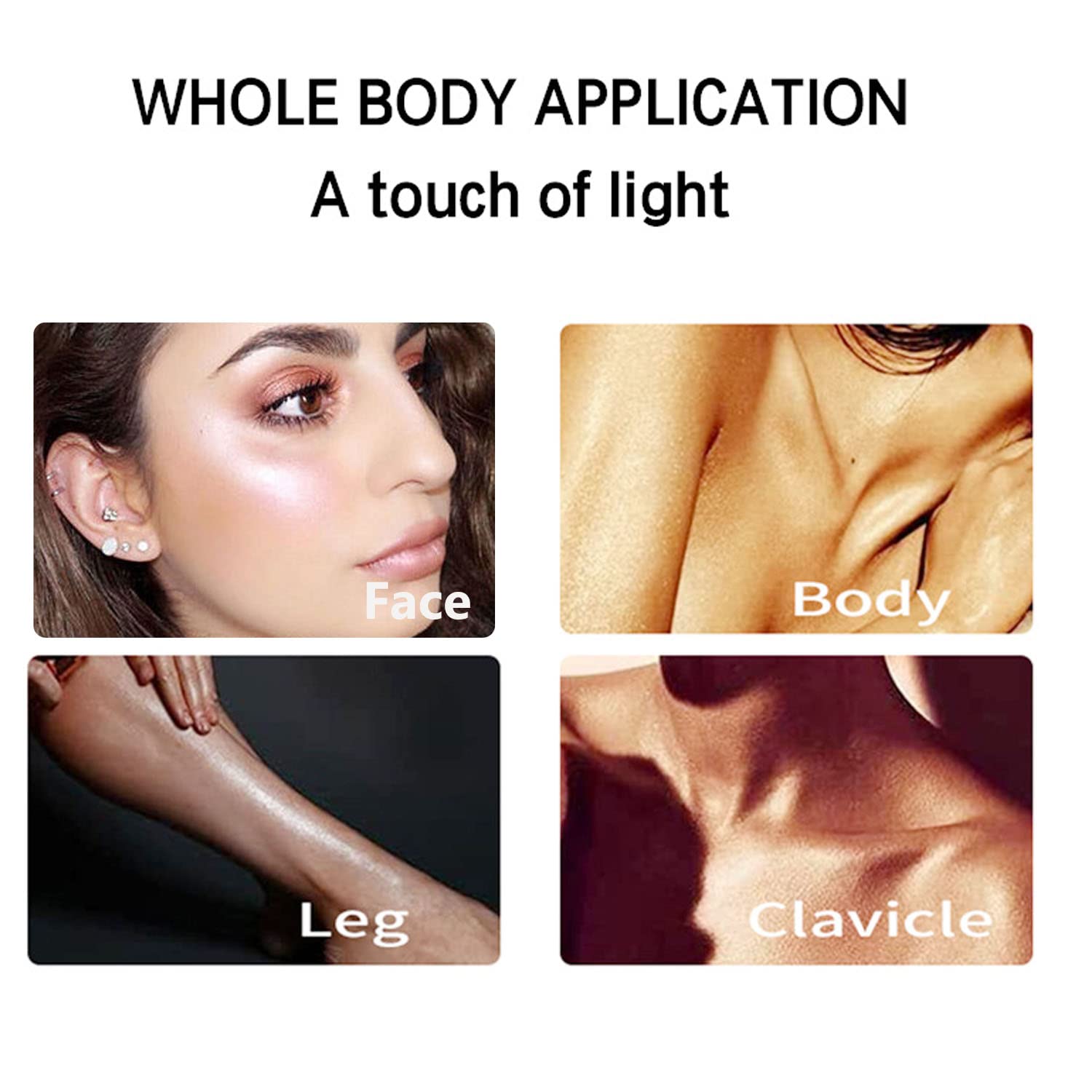 Shimmering Body Highlighter Makeup Palette Glitter