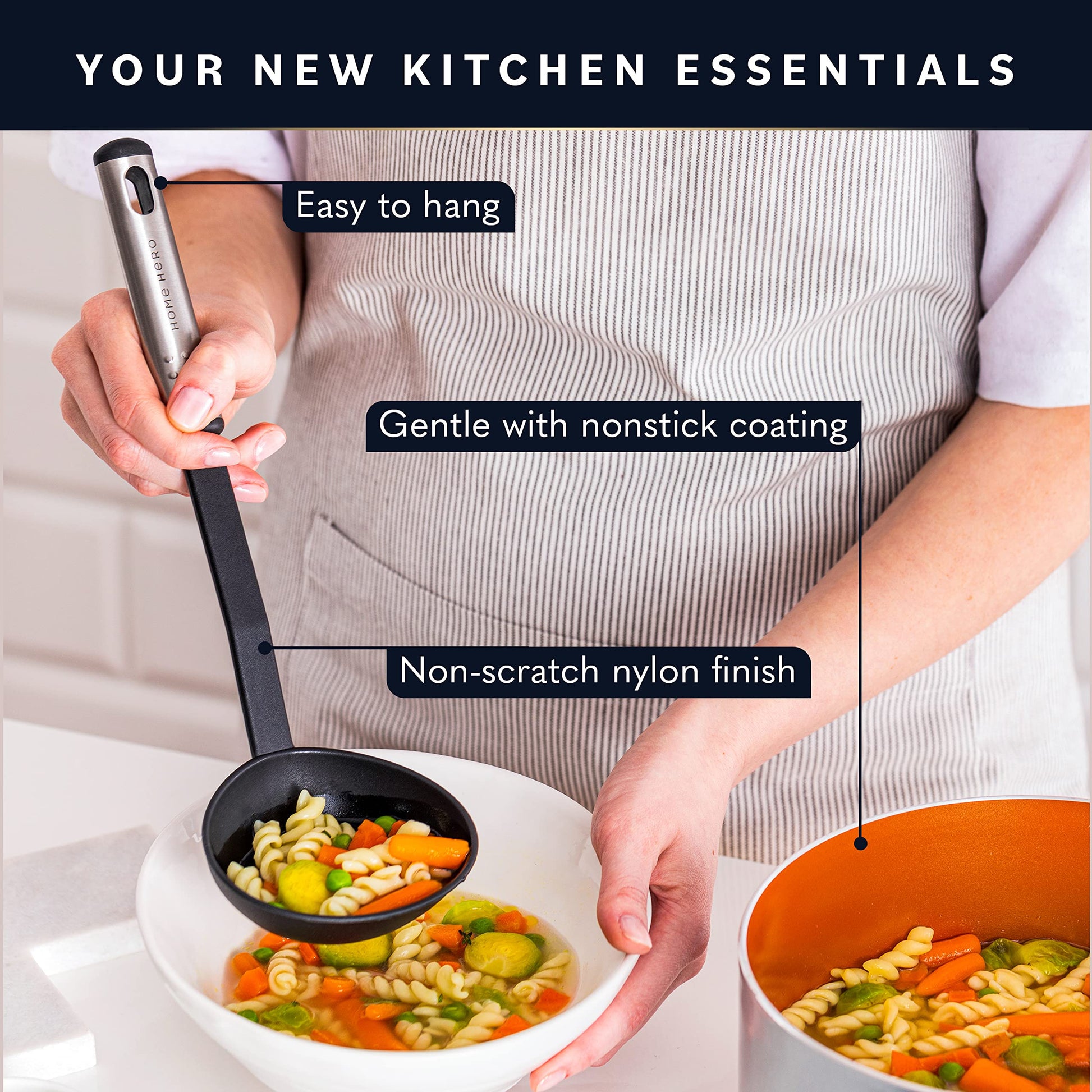 Home Hero 25-pcs Kitchen Utensils Set – Nylon & Stainless Steel Cooking Set
